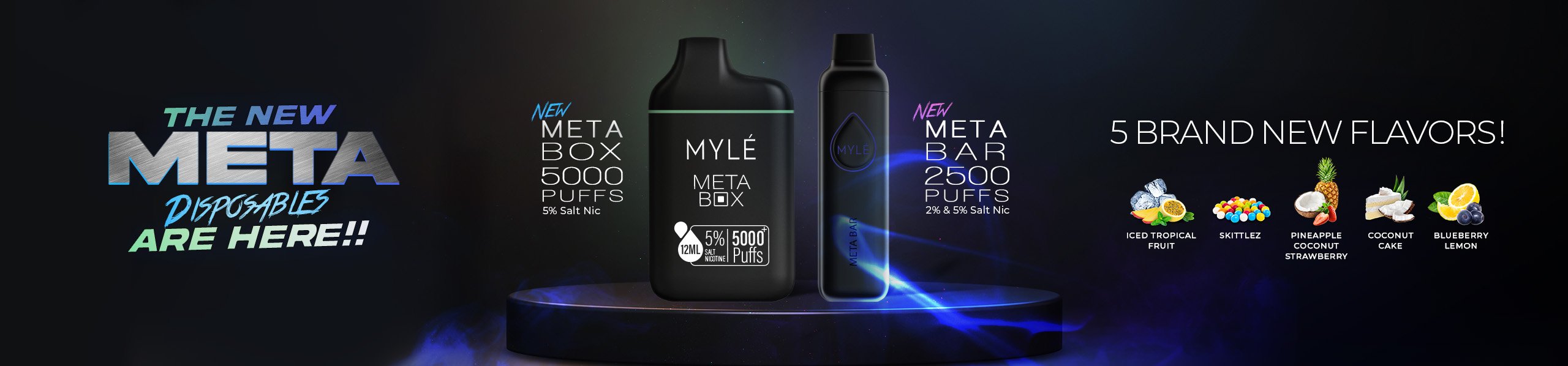 Myle Meta Bar and Myle Meta Box Disposable Vape in UAE, Dubai, Abu Dhabi, Sharjah, Ajman